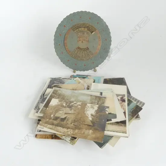 COLLECTION of VINTAGE POSTCARDS & INDIAN 100yr CALENDAR 1993 to 2092