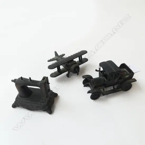 3 VINTAGE METAL MINIATURE PENCIL SHARPENERS