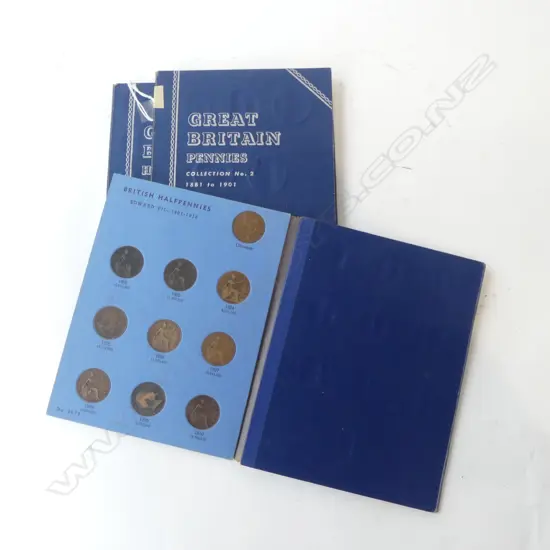 3 GREAT BRITAIN COIN BOOKETS