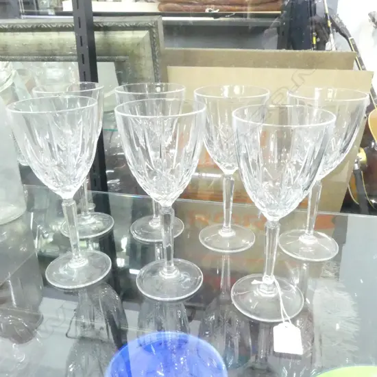 SET OF 7 WATERFORD 'MARQUIS' CRYSTAL GLASSES