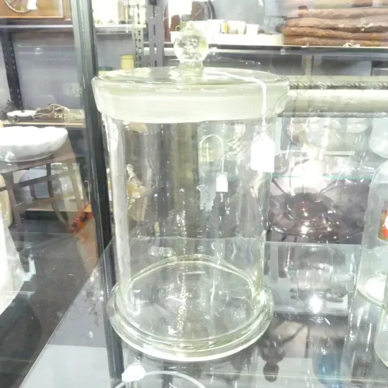 VINTAGE GLASS LOLLY JAR H.340mm