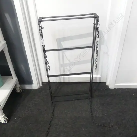 BLACK METAL POT HANGER 770x400mm