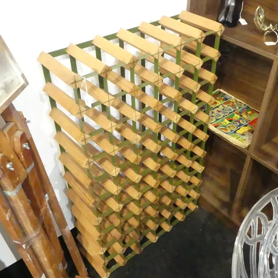 INDUSTRIAL 10x6 WINE RACK 600x190x975mm