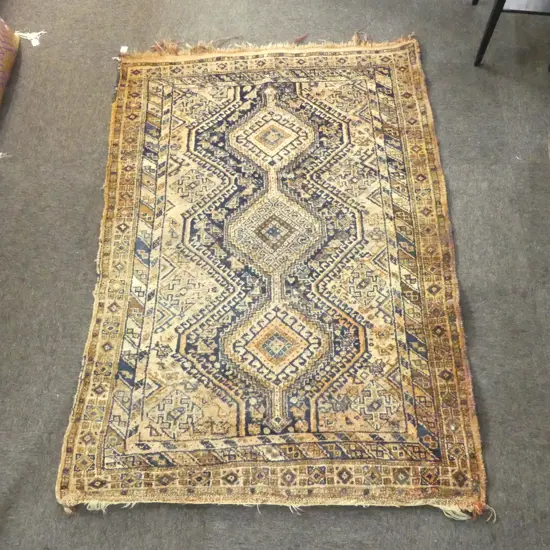 HAND KNOTTED ALL WOOL RUG 1750x1220mm