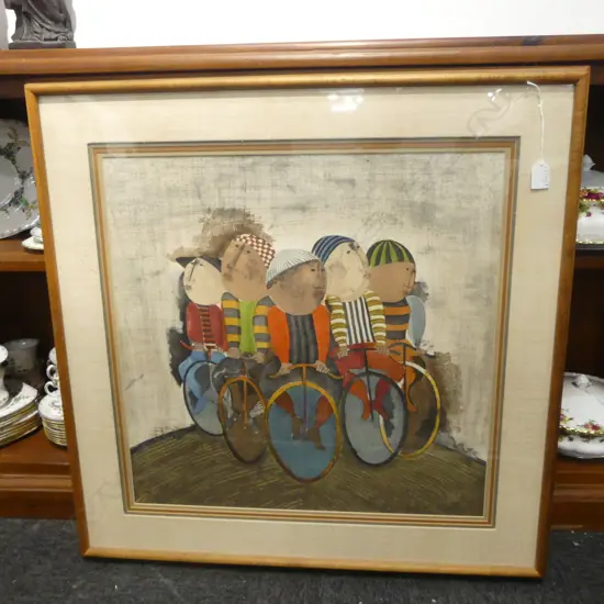 GRACIELA RODO BOULANGER 'TOUR DE FRANCE' LITHOGRAPH 84/150 1976 550x560mm 