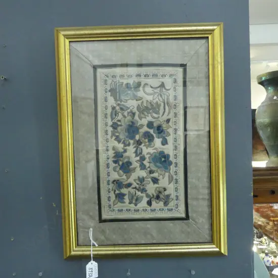 FRAMED CHINESE EMBROIDERY 430x290mm