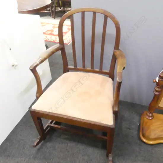 GEORIGAN MAHOGANY ROCKING CHAIR