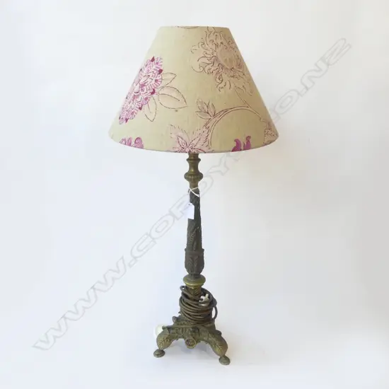 VINTAGE BRASS TABLE LAMP H.700mm