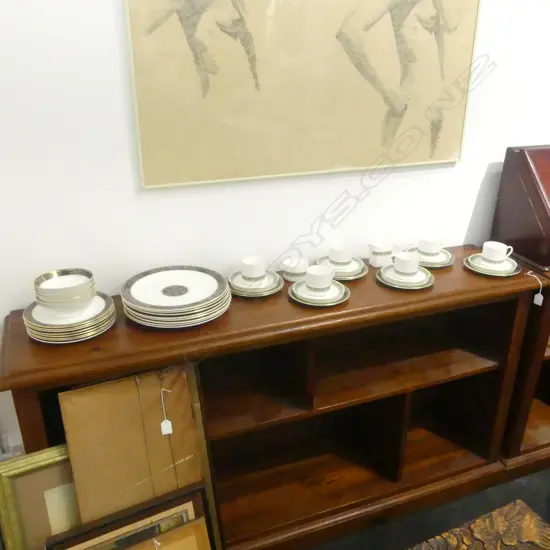 2 ROYAL DOULTON SETS; CARLYLE 8  PLACE DINNER SET, RONDELAY COFFEE SET