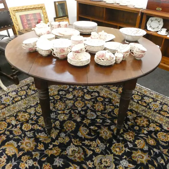 VICTORIAN DROP SIDE TABLE - SPLIT TOP 1275x1340x720mm...