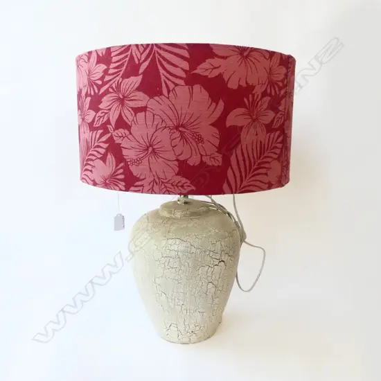 LARGE POTTERY BASE LAMP