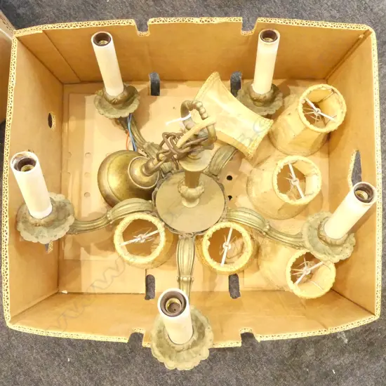 5 ARM CHANDELIER LIGHT FITTING 500mm dia