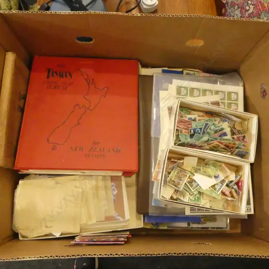 ASST. NZ & WORLD STAMPS, ALBUMS, FDCs ETC