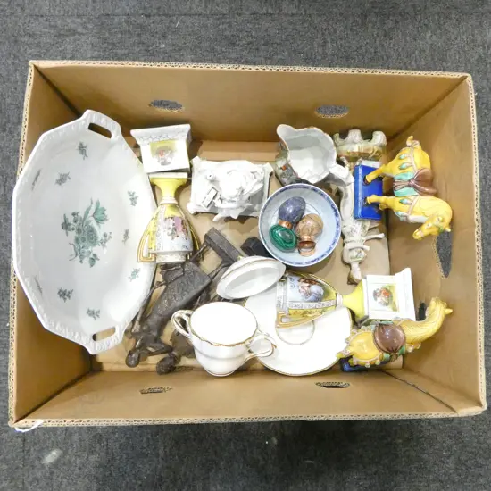 ASST. CHINA; PR URNS, PR SANCAI HORSES, ETC