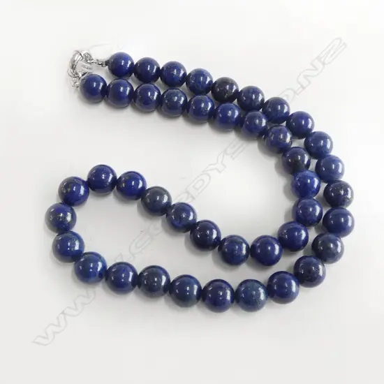 LAPIS LAZULI BEAD NECKLACE new