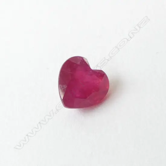 HEART SHAPED RUBY LOOSE STONE  (ENHANCED)