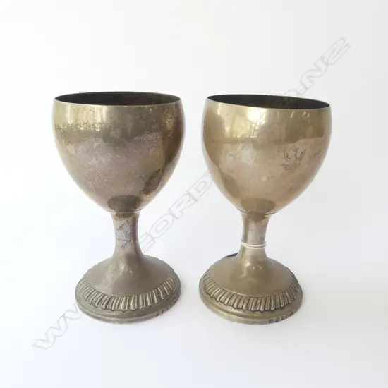 PR STG SILVER GOBLETS, DUBLIN 1832 402grms
