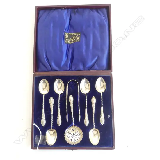 CASED STG SILVER AUCKLAND N.Z. MADE COFFEE SPOON SET 59gms