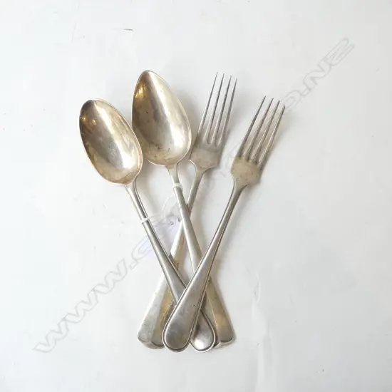 4 PCES EURO SILVER CUTLERY