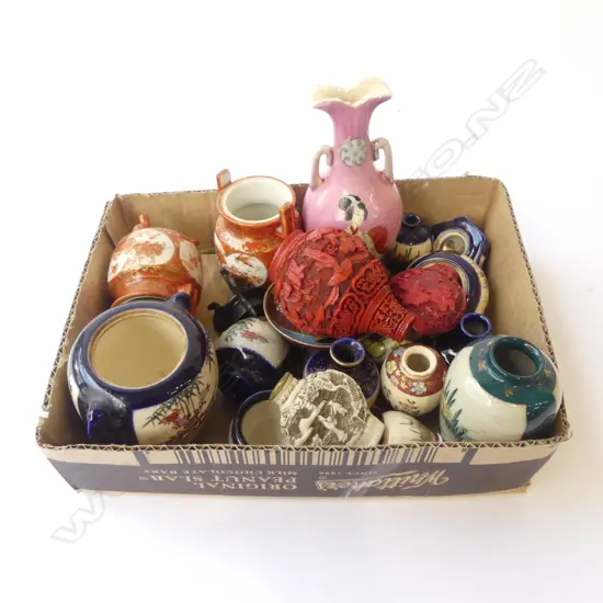 ASST. CLOISONNE, KUTANI, SATSUMA CHINA etc