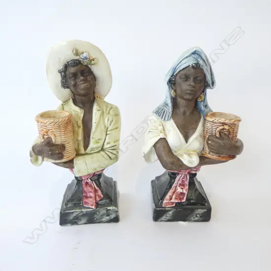 PR ANTIQUE CHINA BUSTS H.160mm (GIRL w. REPAIR)