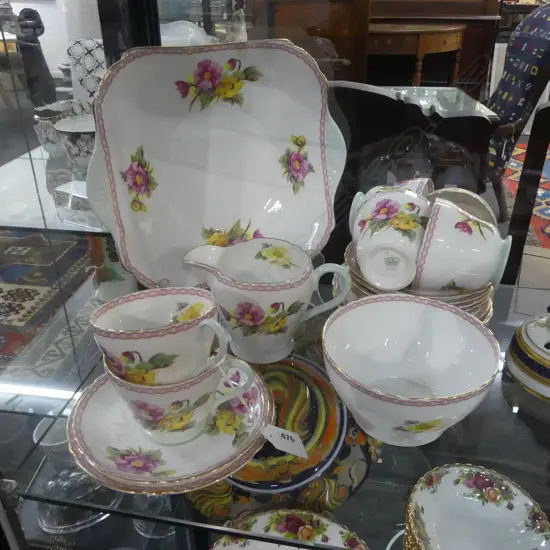 SHELLEY TEASET FLORAL PAT 