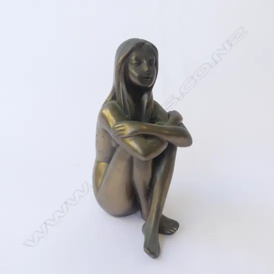 SIGNED  FEMALE FIGURE ORN H140MM
