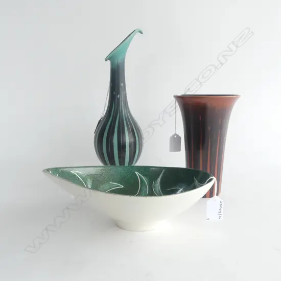 BESWICK RETRO VASE BOWL & JUG H260MM