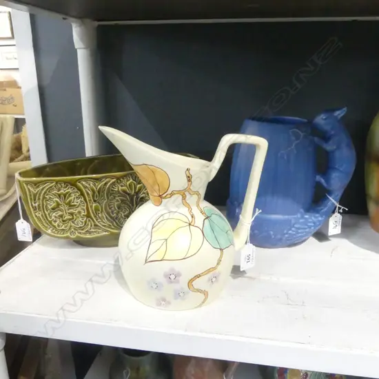 BESWICK TROUGH VASE L300MM ACORN JUG H230MM & EMPIRE WARE JUG H210MM