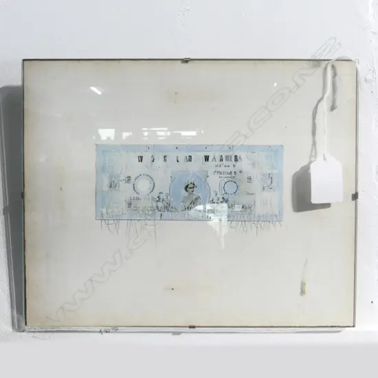 Frank Womble (1946-) 'New Money' artwork entitled & signed 200 x 255mm.