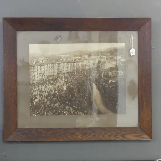 c1920 Muir & MacKinlay VINTAGE PHOTOGRAPH Old Government Buildings, Wellington. Visit of H R H the Prince of Wales...,