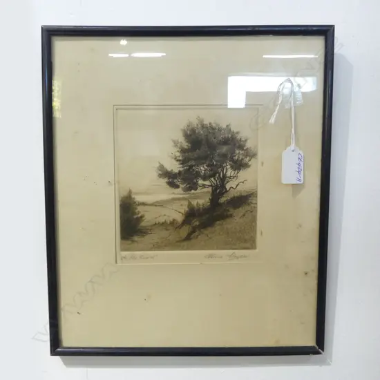 CONNIE LLOYD ETCHING & AQUATINT  'An Old Road' signed & entitled in pencil 135 x 135mm