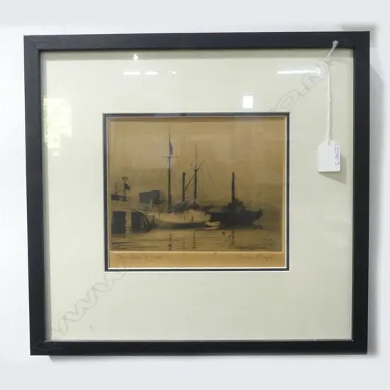 TREVOR LLOYD, THE DAY OF RED, ETCHING ON PAPER, 175x210mm