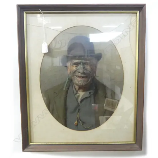 GOLDIE PRINT 'A GOOD JOKE' 465x380mm GLASS BROKEN & FOXING TO UNDERSIDE