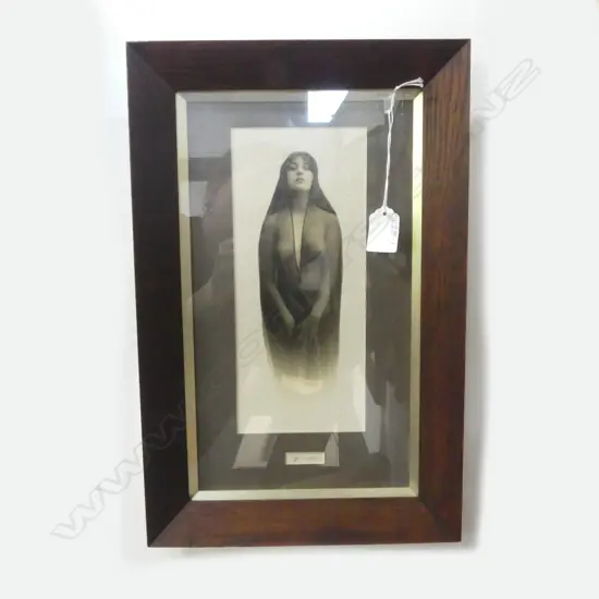 'KALOMA' ORIGINAL ANTIQUE FRAMED PHOTOGRAPH 310x170mm