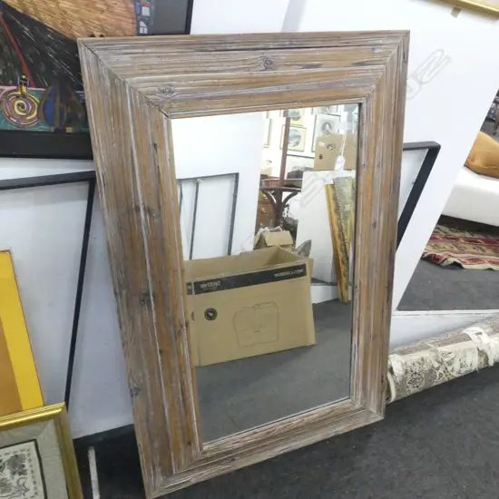 LG MIRROR, RUSTIC WOODEN FRAME 1205x800mm