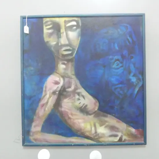 M. TEMPLETON, NUDE, SIGNED & DATED '09, 620x590mm