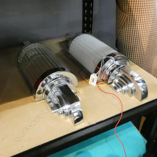 2  DECO STYLE SCONCE LAMPS H460mm