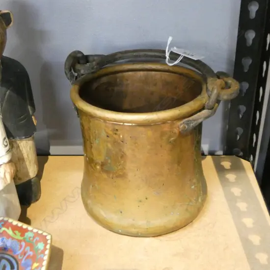 TURKISH SOLID COPPER BUCKET H.140mm