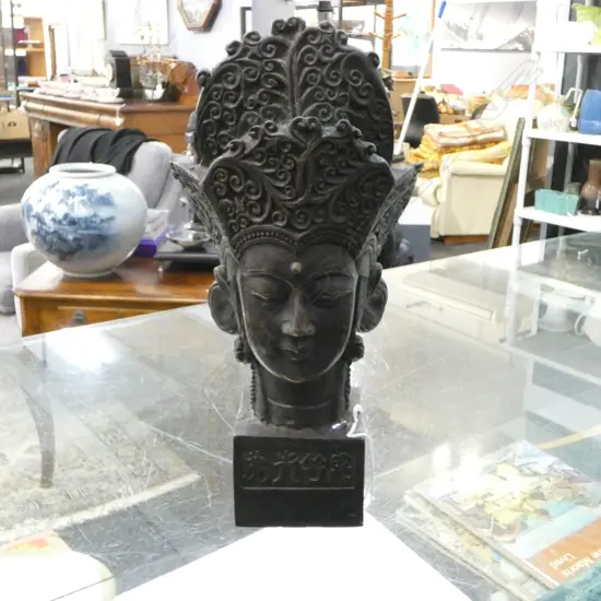  BRONZE BUDDHA [SIGNED] H290mm