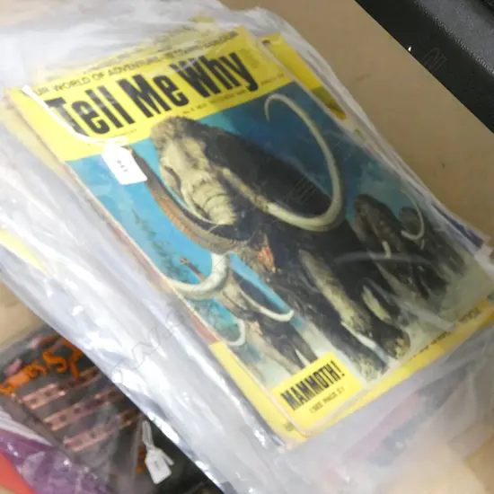 LARGE COLLECTION OF 'TELL ME WHY' PERIODICALS IN PROTECTIVE SLEEVES