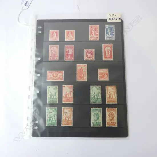 NZ HEALTH STAMPS