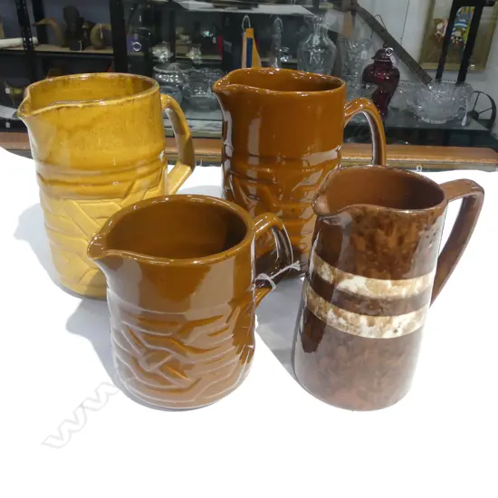 3 OZAL POTTERY JUGS H.165mm + BENHAR JUG H.140mm