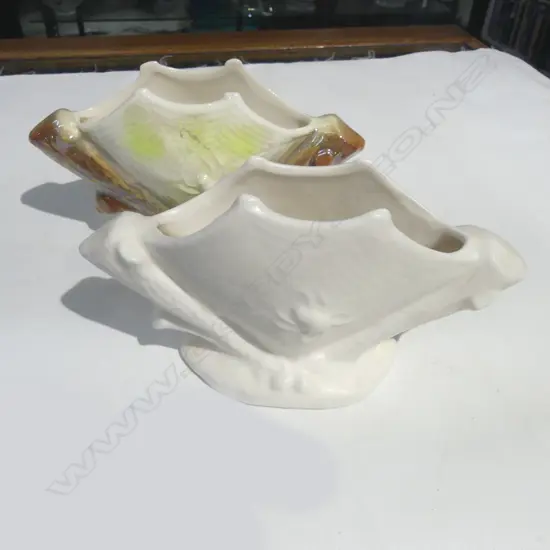 2 TITIAN SPIDEWEB VASES W.210mm