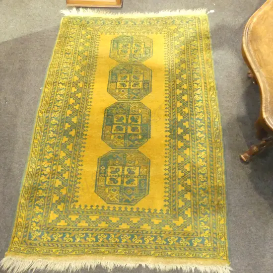 HAND KNOTTED ALL WOOL RUG 1900x1310mm