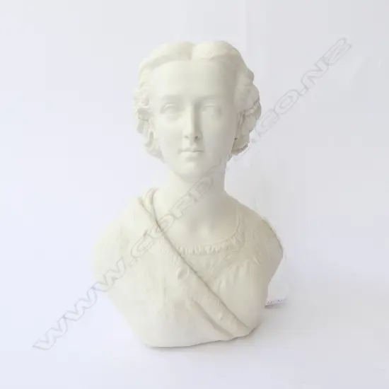 ANTIQUE COPELAND PARIAN BUST OF PRINCES ALEXANDRA; HER LEFT EARING REPAIRED