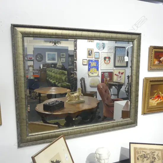 LG MODERN MIRROR, SILVER FRAME 735x905mm