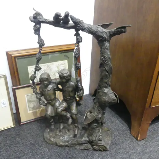 METAL CHILDREN ON A SWING H.540mm