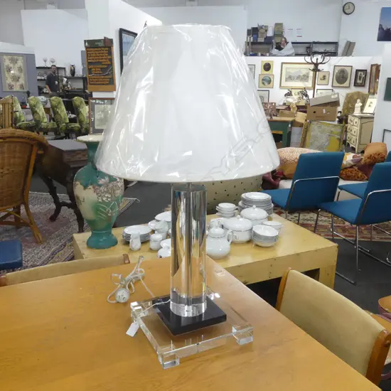 HEAVY CRYSTAL TABLE LAMP H.520mm