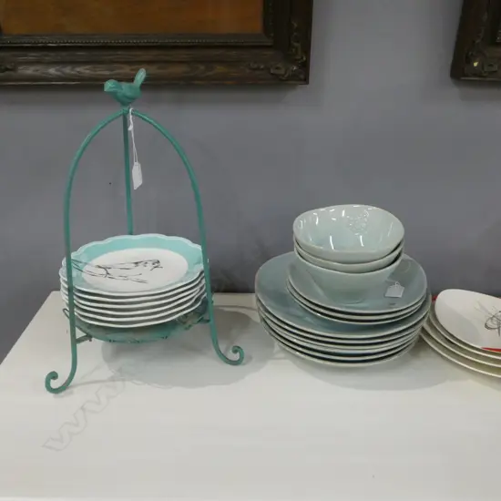 12 PORTUGUESE COSTA NOVA PLATES + BOWLS + OTHER